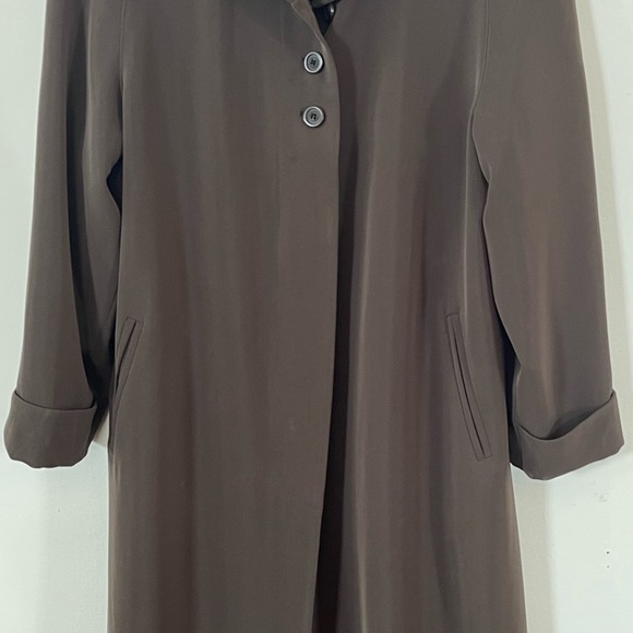 Ankle length brown/taupe UD Utex design fully lined coat. - Picture 2 of 4